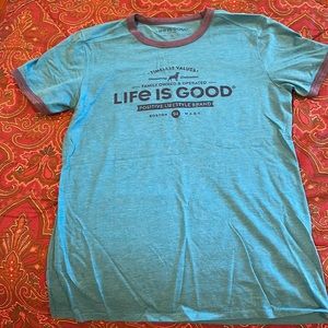 LIFE IS GOOD like new t shirt